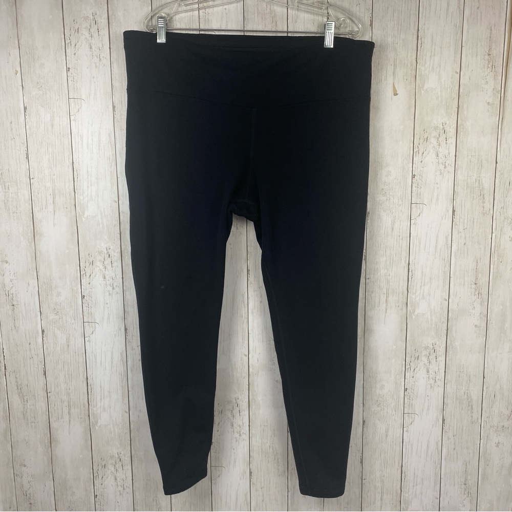 Athleta Altitude Stretch Tight Polartec Leggings 2X Black Outdoor High-Rise
